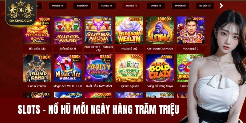 Slots – Nổ hũ mỗi ngày, Jackpot hàng trăm triệu
